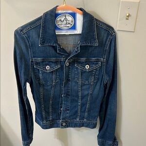 Ag Adriano Goldschmied Dark Blue Jean Jacket